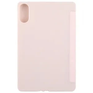 LEATHER Zaklápací kryt pre Huawei MatePad SE 11 2024 svetloružový