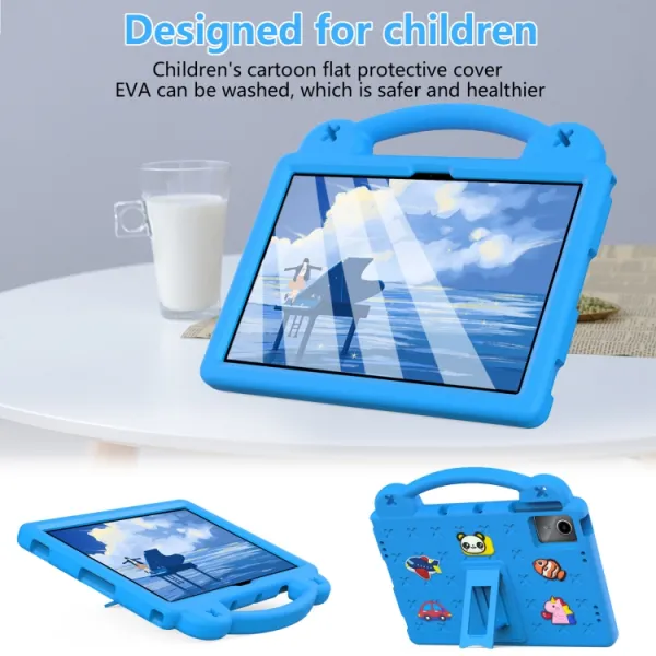 FANY Detský kryt na tablet pre Huawei MatePad SE 11 2024 svetlomodrý