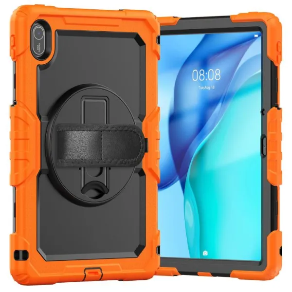 SOLID 360 Odolný obal pre Huawei MatePad SE 11 2024 oranžový