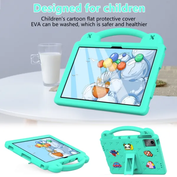 FANY Detský kryt na tablet pre Huawei MatePad SE 11 2024 zelený