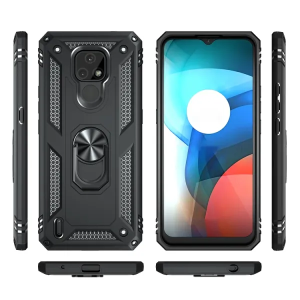 RING Ochranný obal pre Motorola Moto E7 čierny
