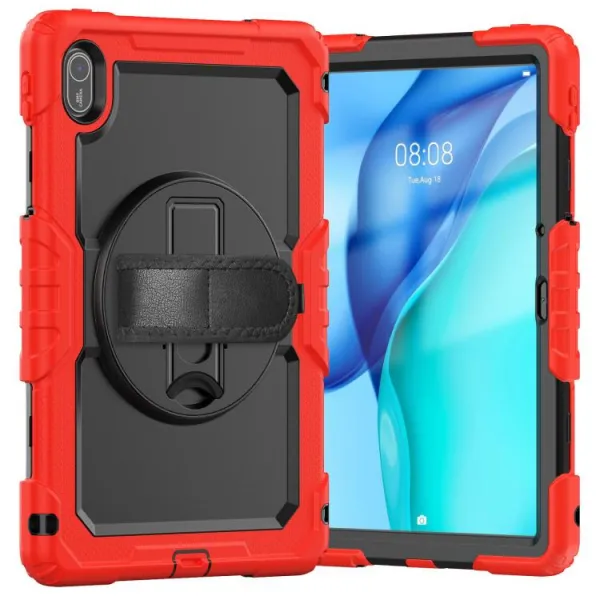 SOLID 360 Odolný obal pre Huawei MatePad SE 11 2024 červený