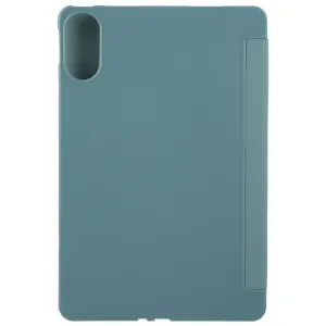 LEATHER Zaklápací kryt pre Huawei MatePad SE 11 2024 tmavozelený