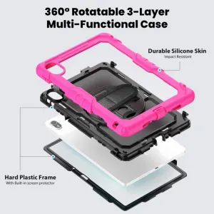 SOLID 360 Odolný obal pre Huawei MatePad SE 11 2024 ružový