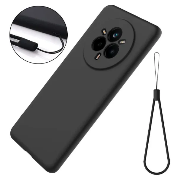 RUBBER Ochranný kryt pre Realme 14 Pro+ 5G čierny