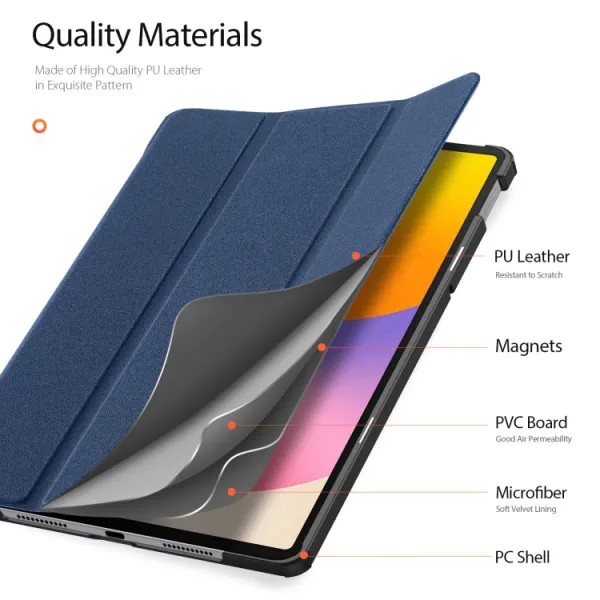 DUX DOMO Zaklápacie puzdro pre Huawei MatePad SE 11 2024 modré