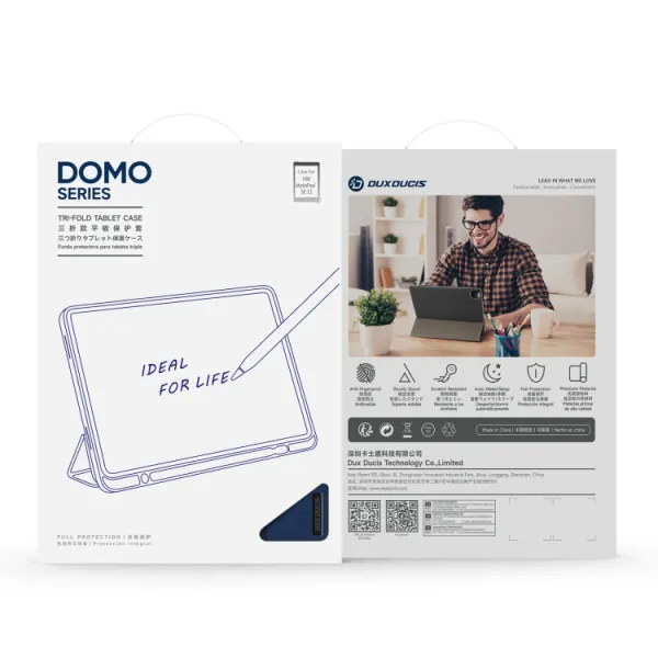 DUX DOMO Zaklápacie puzdro pre Huawei MatePad SE 11 2024 modré