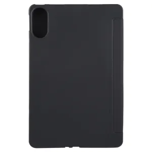 LEATHER Zaklápací kryt pre Huawei MatePad SE 11 2024 čierny