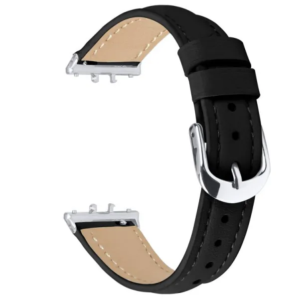 LEATHER Kožený remienok pre Samsung Galaxy Fit3 čierny