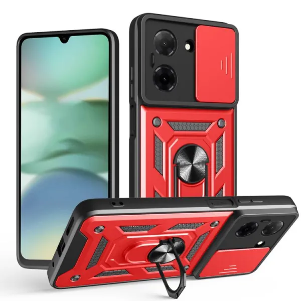 RING CAMERA Kryt s držiakom pre Xiaomi Redmi A5 červený