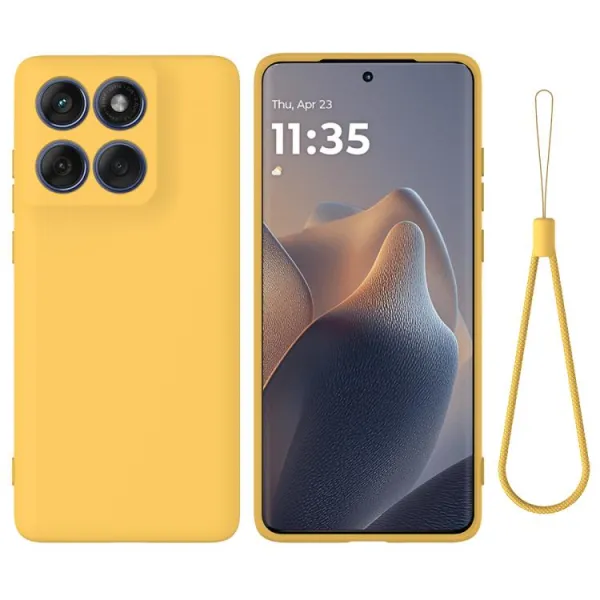 RUBBER Ochranný kryt pre Motorola Edge 60 / Edge 60 Fusion žltý