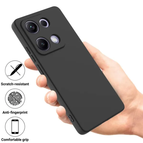 RUBBER Ochranný kryt pre Xiaomi Redmi Note 14S čierny