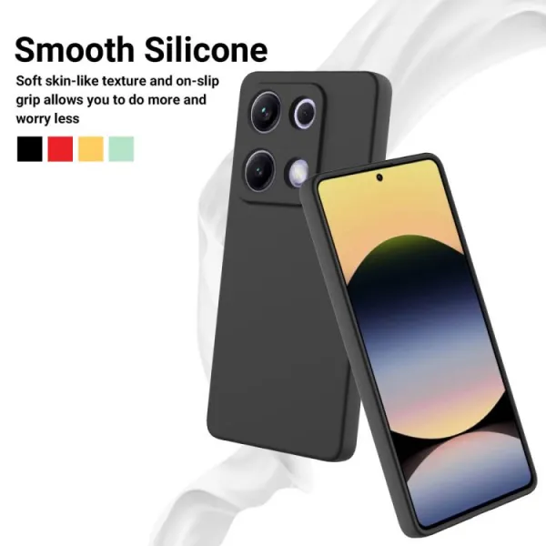 RUBBER Ochranný kryt pre Xiaomi Redmi Note 14S čierny
