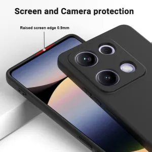 RUBBER Ochranný kryt pre Xiaomi Redmi Note 14S čierny