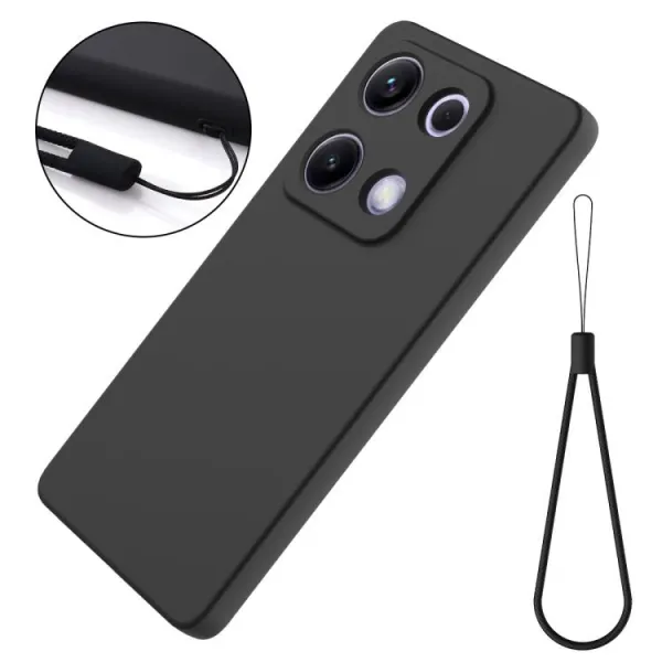 RUBBER Ochranný kryt pre Xiaomi Redmi Note 14S čierny