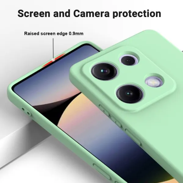 RUBBER Ochranný kryt pre Xiaomi Redmi Note 14S zelený
