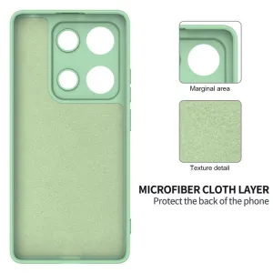 RUBBER Ochranný kryt pre Xiaomi Redmi Note 14S zelený