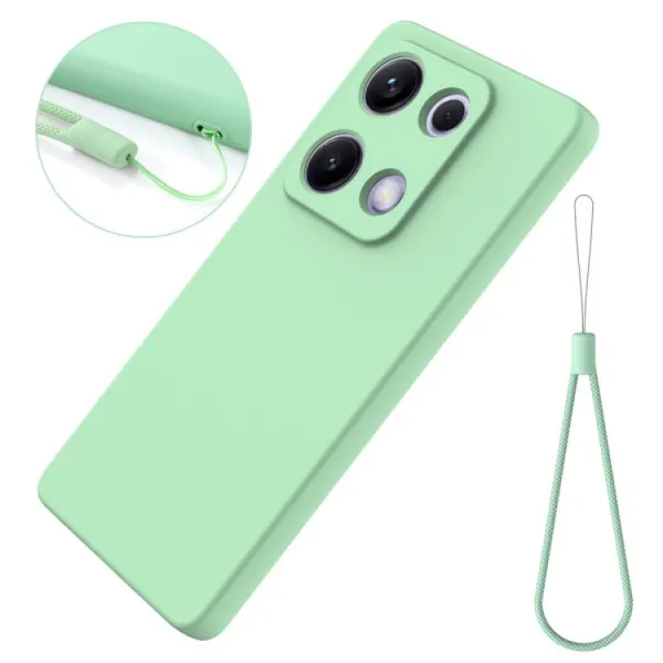 RUBBER Ochranný kryt pre Xiaomi Redmi Note 14S zelený