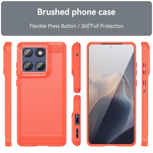 FLEXI TPU Ochranný kryt Motorola Edge 60 / Edge 60 Fusion červený