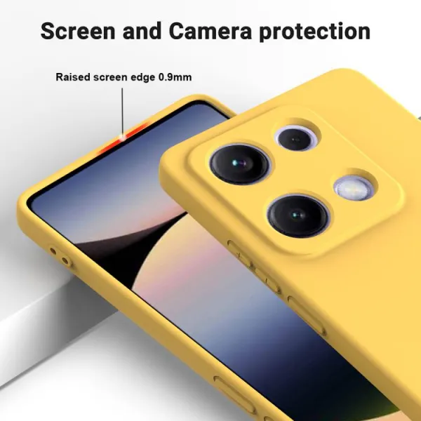 RUBBER Ochranný kryt pre Xiaomi Redmi Note 14S žltý