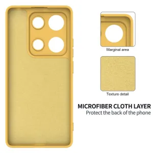 RUBBER Ochranný kryt pre Xiaomi Redmi Note 14S žltý