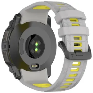 SPORTY Vymeniteľný silikónový remienok Garmin Instinct 3 50mm GRAY YELLOW