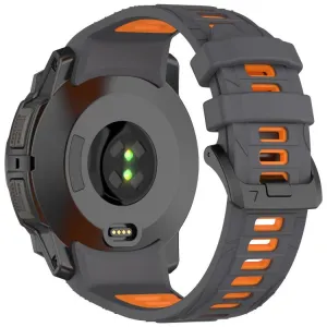 SPORTY Vymeniteľný silikónový remienok Garmin Instinct 3 45mm GRAY ORANGE