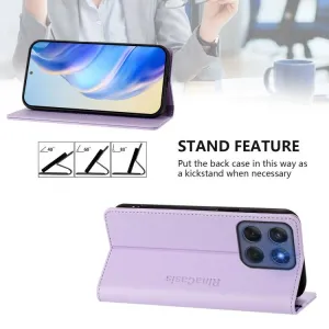 RINA Zaklápacie puzdro pre Motorola Edge 60 / Edge 60 Fusion svetlofialové