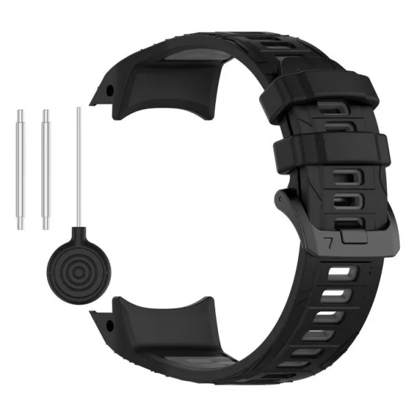 SPORTY Vymeniteľný silikónový remienok Garmin Instinct 3 45mm BLACK GRAY