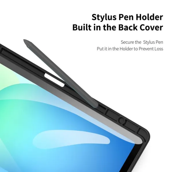 DUX TOBY Flipové puzdro pre Samsung Galaxy Tab S10 FE+ čierne