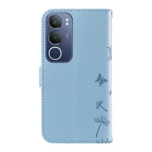 ART DANDELION Peňaženkové puzdro pre Vivo Y19s svetlomodré
