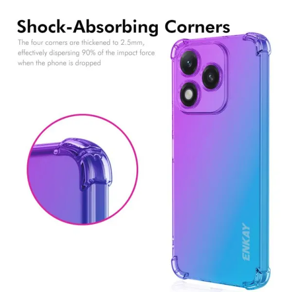ENKAY GRADIENT Ochranný kryt pre Honor 400 Lite 5G BLUE PINK