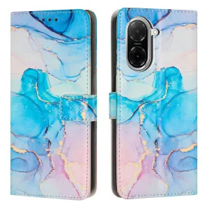 ART MARBLE Peňaženkový kryt pre Xiaomi Redmi A5 BLUE PINK