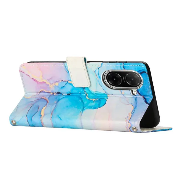 ART MARBLE Peňaženkový kryt pre Xiaomi Redmi A5 BLUE PINK