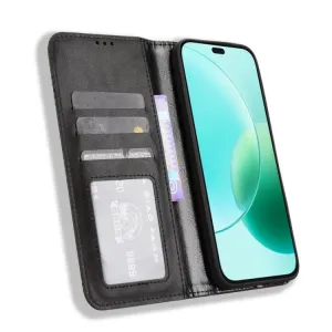 BUSINESS Peňaženkový kryt pre Honor 400 Lite 5G čierny