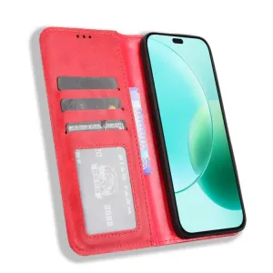 BUSINESS Peňaženkový kryt pre Honor 400 Lite 5G červený