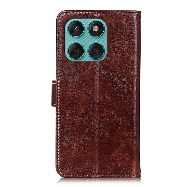 RETRO Peňaženkový obal Motorola Edge 60 / Edge 60 Fusion hnedý
