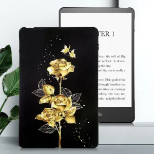 ART TPU Ochranný kryt pre Amazon Kindle Paperwhite 2024 GOLDEN ROSE