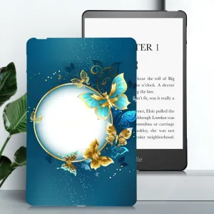 ART TPU Ochranný kryt pre Amazon Kindle Paperwhite 2024 BUTTERFLY CIRCLE