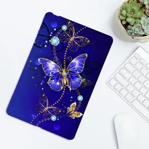 ART TPU Ochranný kryt pre Amazon Kindle Paperwhite 2024 BLUE BUTTERFLY
