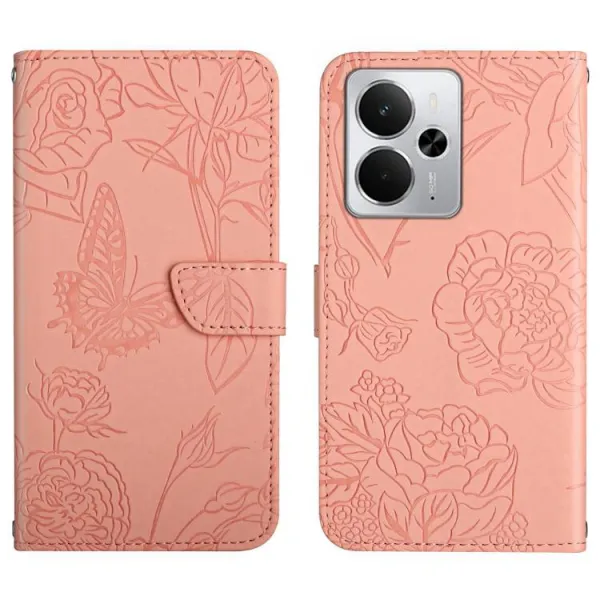 ART BLOSSOM Peňaženkový obal pre Realme 14 5G ružový