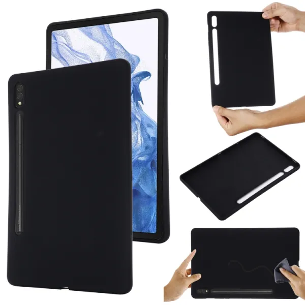 RUBBER Ochranný kryt pre Samsung Galaxy Tab S9 čierny