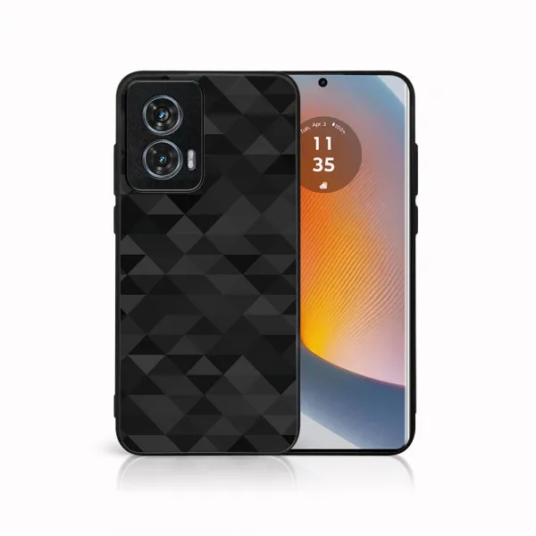 MY ART Ochranný kryt pre Motorola Edge 50 Fusion BLACK TRIANGLES (232)