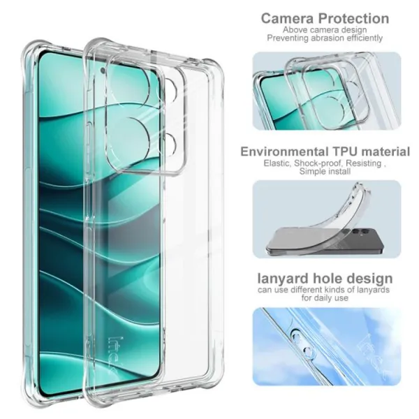 IMAK AIRBAG Extra odolný kryt Xiaomi Redmi Note 14S priehľadný