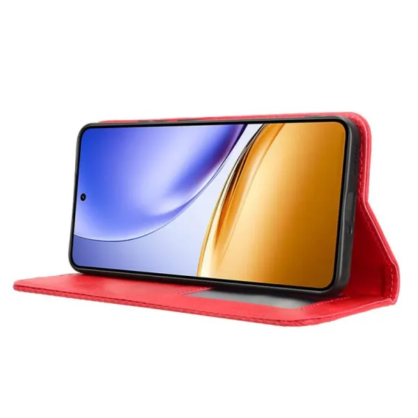 BUSINESS Peňaženkový kryt pre Realme 14 5G červený