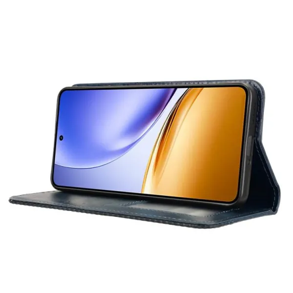 BUSINESS Peňaženkový kryt pre Realme 14 5G modrý