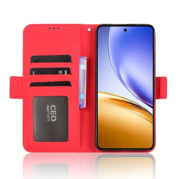 SLOT Peňaženkový obal pre Realme 14 5G červený