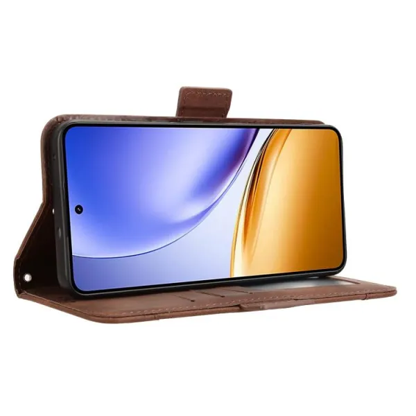 SLOT Peňaženkový obal pre Realme 14 5G hnedý