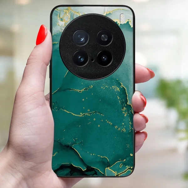MY ART Ochranný kryt pre Vivo X200 Pro 5G GREEN MARBLE (145)