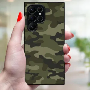 MY ART Ochranný kryt pre Samsung Galaxy S25 Ultra 5G GREEN CAMO (235)
